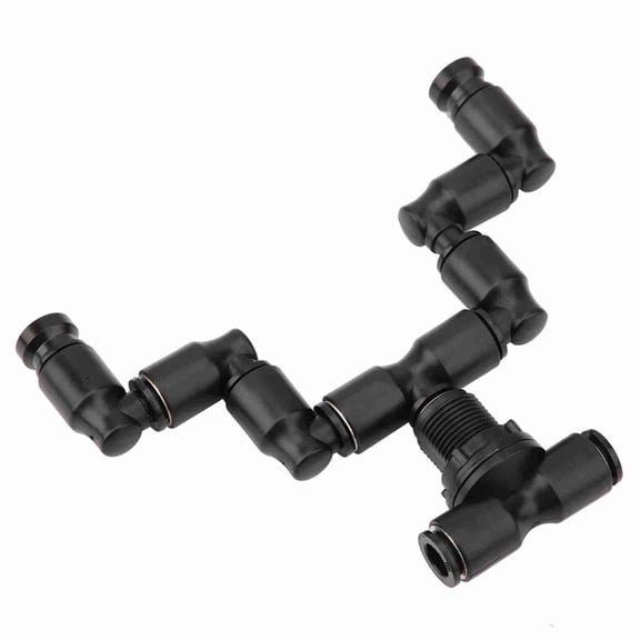 Adjustable Reptile Fogger Mist Sprinkler For Rainforest Tank And Terrarium Aquatic Pet Cooling System Mini Double Head Misting Nozzle - 13 in / 33 cm