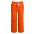 thumbnail image 3 of KPOPLK Boys' Jogger Pants Soft Athletic Tricot Jogger Sweatpants for Boys(8-9 Years,F105-Orange), 3 of 8