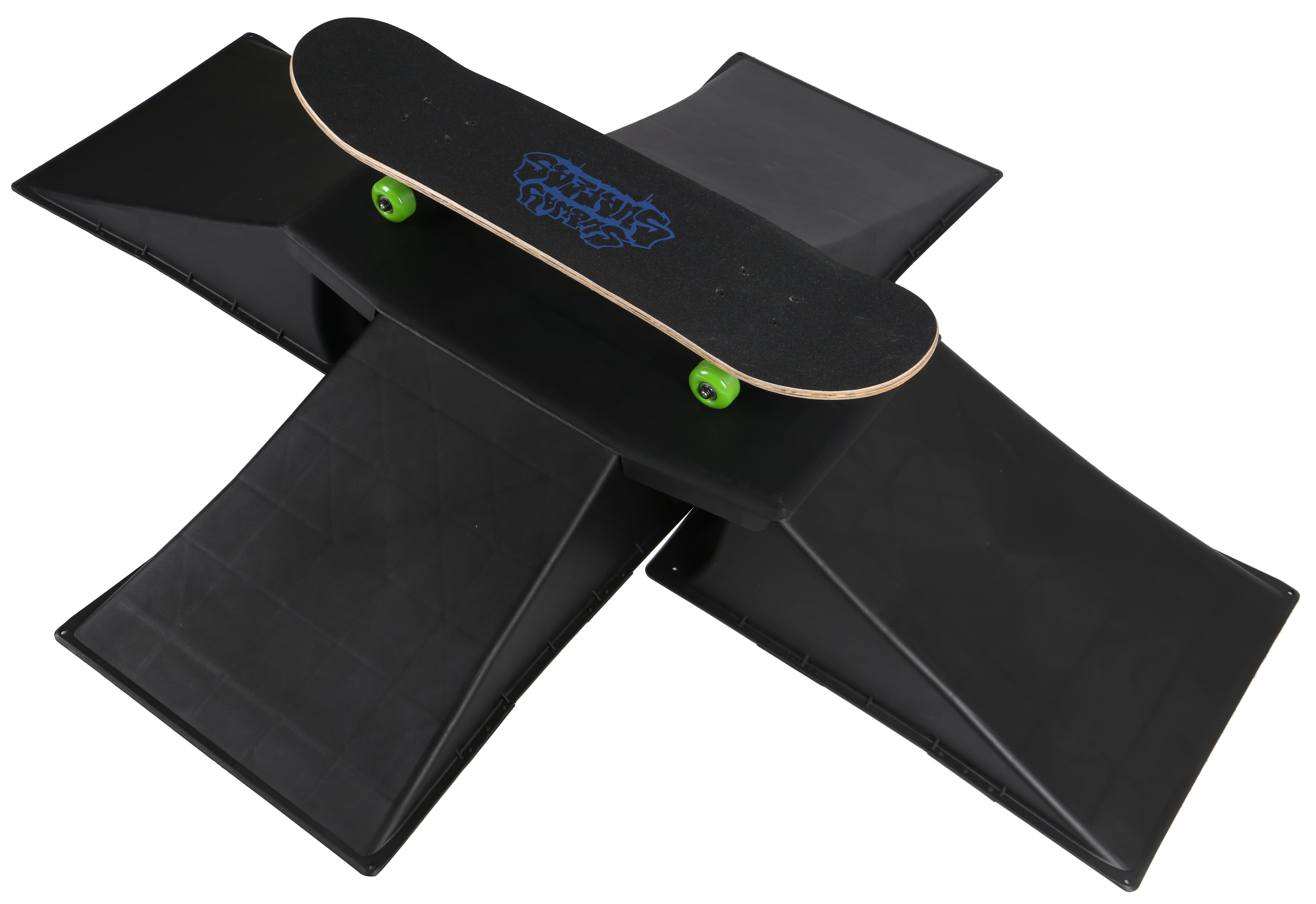 Outdoor 2pcs Rib Strip Skateboard Rails With 10 Mount Screws Longboard Blue 