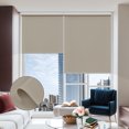 thumbnail image 4 of Keego Cordless Roller Blinds for Window 100% Blackout Privacy Bedroom Shade UV Protection Blinds for Office and Home, Khaki, 54"W x 72"H, 4 of 9