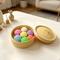 thumbnail image 3 of 7PCS Cute Dumpling Squeeze Mystery Box, Mystery Squishy Dumpling, Squishy Dumpling Stress Relief Toy with Realistic Texture, Glitter Stress Relief Squeeze Balls with Steamer Box Party Birthday Gifts, 3 of 8
