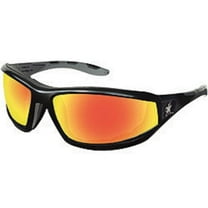 Mcr Safety Safety Glasses,Red/Fire Mirror RP21R