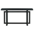 thumbnail image 3 of MODERNLUXE 59.1" Extra Long Entryway Table with Unique Triple Rectangle Design, Wood Console Table Sofa Table for Hallway, Living Room,Kitchen,Black, 3 of 9