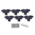 thumbnail image 2 of MERIGLARE 6 Pieces Guitar Peg Button with Screws Tuner Machine Heads Knobs for Guitars Black, 2 of 9