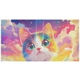 thumbnail image 2 of Rainbow Cat Clouds 3 Ring Binders 1.5 inch Hardcover File Folders with Interior Pockets A4 Size Organizer for School Office Hospital, 2 of 7