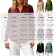 thumbnail image 4 of Neewe Women's Casual Plain Long Sleeve T Shirt Round Neck Button Decoration Basic Loose Tunic Tops, 4 of 8