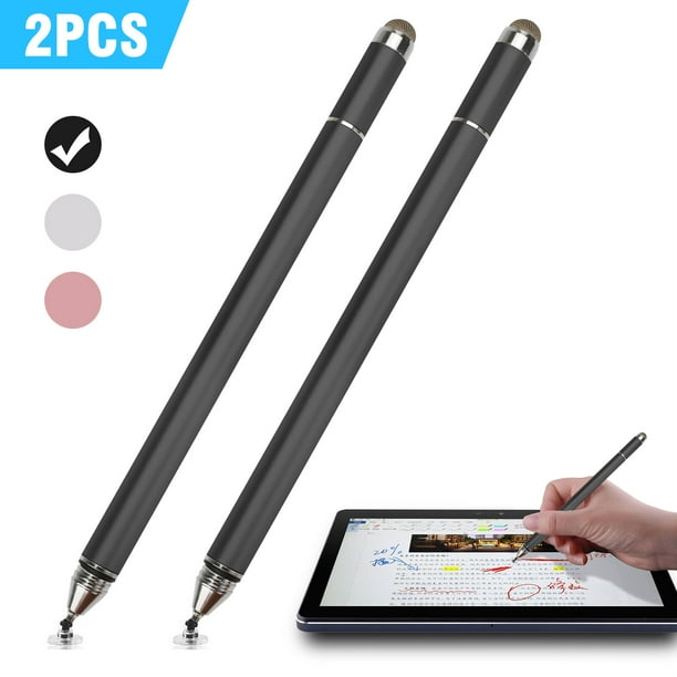 3 2 1pcs Stylus Pen For Touch Screens Devices Digital Pen Tsv 4 In 1 Universal Capacitive Stylus With Clear Disc Tip Black Rubber Tip Mesh Fiber Tip Compatible With Iphone Ipad Tablets And More