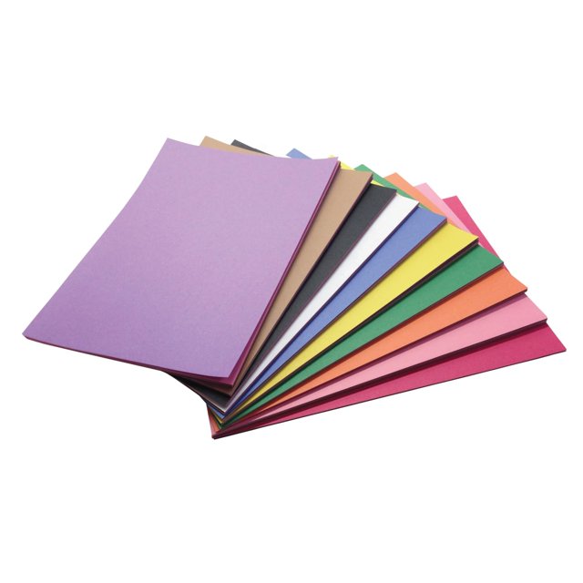 Papel de construcción Childcraft 9 x 12 pulgadas, colores surtidos, 500 hojas - 1465886