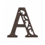 Vintage Cast Iron Letter A Wall Decor, Farmhouse Rustic Monogram Initial