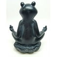 thumbnail image 4 of 6 Inch Meditation Frog Relaxed Buddhist Resin Statue Figurine, 4 of 4