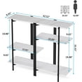 thumbnail image 7 of Tribesigns Console Table, Narrow Entryway Table for Living Room, Modern Faux Marble Sofa Table with 3-Tier Storage Shelves, Entrance Accent Table for Hallway, Foyer, 7 of 7