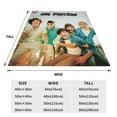 thumbnail image 4 of One Direction Blanket Soft Lightweight Throw Blankets Air conditioning blanket Cozy Flannel Bed Throws for Sofa Couch Travel Home Room Bedroom Decor teen Adults 40x30, 4 of 4
