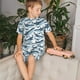 thumbnail image 4 of Balery Cute Shark Conjunto de Pijama Infantil de Manga Corta con Estampado – Ropa de Dormir de Algodón Suave-X-Large, 4 of 6