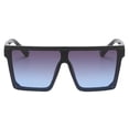 thumbnail image 1 of Gafas de sol unisex con montura cuadrada y protección , gafas de playa informales para fiestas, gafas de gran tamaño Lente azul marco negro jinwen Gafas De Sol De Gran Tamaño, 1 of 7