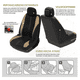 thumbnail image 2 of Funda Universal Para Asiento  Bloosom De Automóvil 10 Piezas Beige, 2 of 4