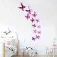 thumbnail image 4 of Bienvenido Luminoso tridimensional mariposa dormitorio habitación infantil decoración de pared pegatinas de pared, 4 of 5