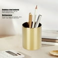 thumbnail image 3 of Elegant Gold Stainless Steel Multi-Functional Organizer for Desk, Makeup Brushes, and Office Supplies, Compact and Durable Design for Home or Office Use, 3 of 5