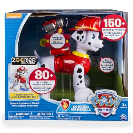 Paw Patrol, Zoomer Marshall, Interactive Pup & Rayovac Battery Bundle