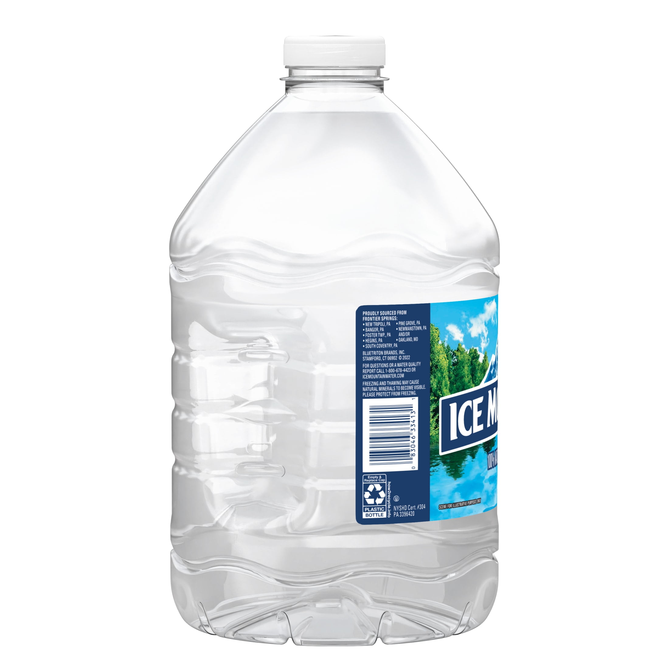 Ice Mountain Spring Water, 3 Liter, Single Plastic Jug