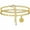 C, variant on Ankle Bracelet for Women Initial Anklet, Double-Layer Cuban Link Gold Plated Anklets Bracelet, Custom Name A-Z Initial,20-27CM Adjustable,Personalized Retro Ankle Bracelet.