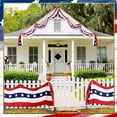 thumbnail image 7 of Taicans USA Patriotic Stars & Stripes Bunting Banner 19.7ft x20in - Red White Blue Decor for 4th of July,Memorial Day,Veterans Day,Outdoor Reusable Fabric Swag for Fence,Porch & Yard, 7 of 7