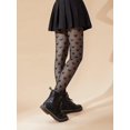 thumbnail image 4 of ORUYROP Collants Résille à Motifs pour Femmes Collants Taille Haute Bas Floraux, 4 of 5