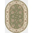 thumbnail image 1 of Dynamic Rugs ANOV69573654464 Ancient Garden 5 ft. 3 in. x 7 ft. 7 in. Oval 57365-4464 Rug - Green/Ivory, 1 of 1