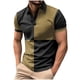 thumbnail image 2 of pstuiky Camisas de manga corta para hombre, Camisa tipo blusa de manga larga con cuello vuelto y solapa con estampado de botones para hombre ropa de hombre m, 2 of 3