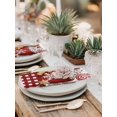 thumbnail image 5 of Merry Christmas Cloth Napkins Set of 8 Reusable Dinner Napkins, Ice Cream Snowflakes Candy Pine Needles Cocktail Napkin Washable Table Napkins for Wedding/Holiday Party/Baby Shower 20"x20", 5 of 7