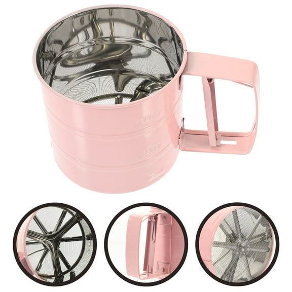 DINHEAROM 1Set Modern Flour Sifter with Fine Mesh for Home and Professional Baking