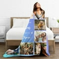 thumbnail image 6 of Custom Blanket with Photos Text, Personalized Photo Blankets and Throws, Personalized Gifts with Pictures for Boyfriend Sister,Customized Gifts for Couples Friends on Birthday Valentines Day, 6 of 6
