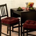 thumbnail image 2 of Burgundy Hyatt Microfiber 17 x 15 in. Indoor Tufted Chair Cushion (2-Pack) by Greendale Home Fashions, 2 of 5