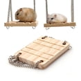 thumbnail image 2 of Columpio De Hámster De Madera, Pequeño, Ligero, Portátil, Para Colgar Animales, Colchoneta De Descanso, Duradera, Antideslizante, A Prueba De Herrumbre, Chinchilla, Trampolín Para Mascota, Hámster, Vogacara PT001080-00, 2 of 7