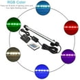 thumbnail image 4 of LED Aquarium Light, Wireless Remote Control Fish Tank Light, RGB Colored Changing, Underwater Submersible LED Light, 15 Inches, 4 of 8