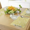 thumbnail image 4 of Ambesonne Modern Place Mats Set of 4, Pineapple Fruit, Standard Size, White and Yellow, 4 of 6
