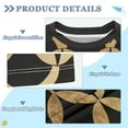 thumbnail image 2 of FORMRS Boys Rash Guard Short Sleeves Swim Shirt Quick Dry UPF 50+ Sun Protection, Sizes 3-12T, Black Geometric, 2 of 6