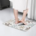 thumbnail image 4 of Light Christmas Snowflake Pattern Flannel Non Slip Door Rugs,Washable Door Mats Indoor,Decorative Door Mats,Dirt-Resistant and Absorbent Doormat for Entrance,Bedroom,Kitchen,Bathroom,31.5"x17", 4 of 4