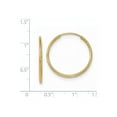 thumbnail image 2 of 10k Polished Endless Tube Hoop Earrings, 2 of 2
