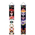 thumbnail image 3 of Pareado de Halloween Cortina de Puerta Pareja de Fantasmas Pareado de Día Muerto Pareado de Halloween Pareado de Halloween (valores.mx), 3 of 4