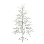 Belham Living Clear Prelit LED White Conical Christmas Tree, 5'