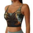 thumbnail image 2 of KLL Streamside Meditating Fox for Workout Tank Tops for Women,U Back Fitness Top Built in Shelf Bras Padded Fit for Yoga Gym-Large, 2 of 8