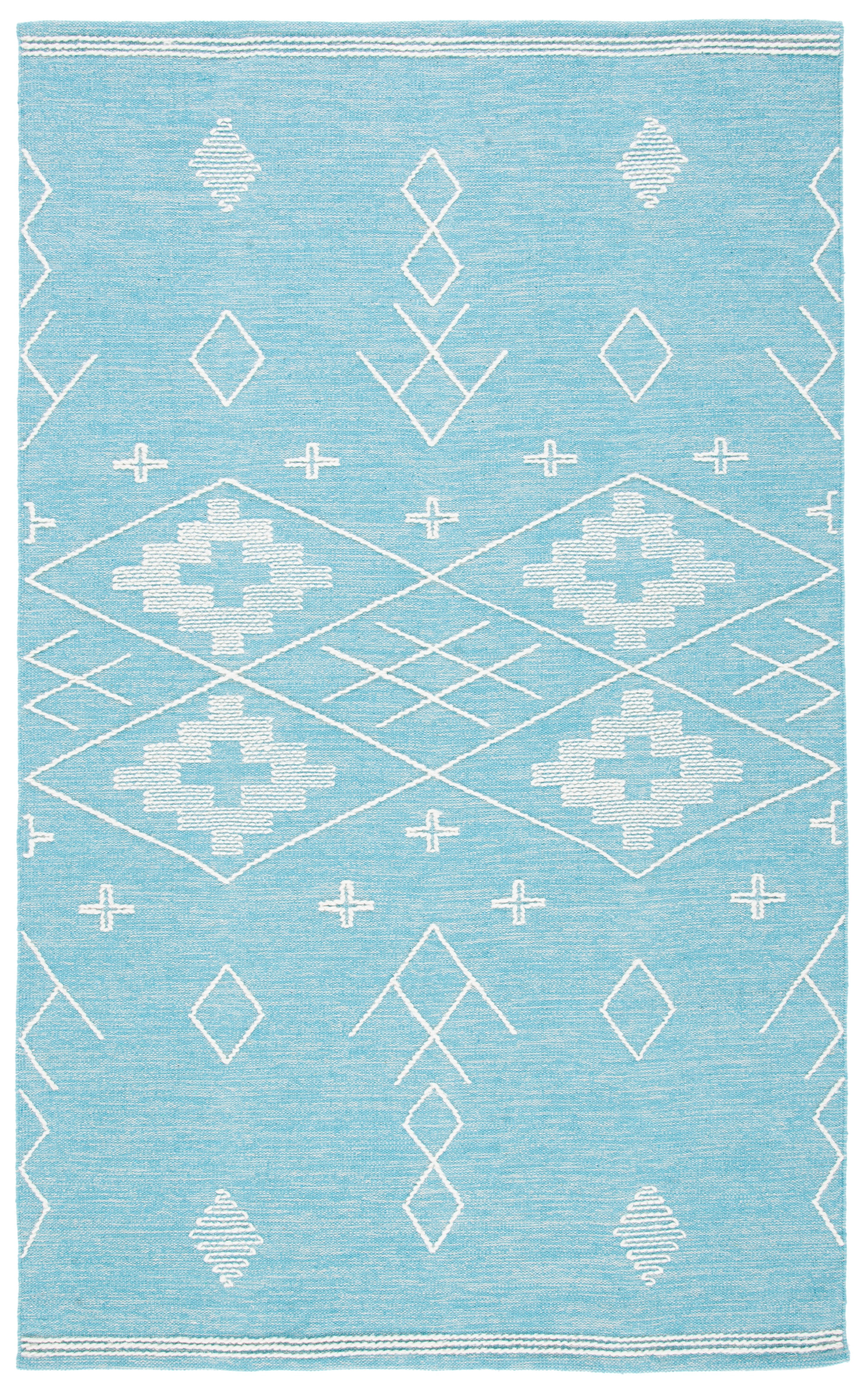 Safavieh Kilim Phelim Tribal Area Rug, Teal/Ivory, 8' x 10'