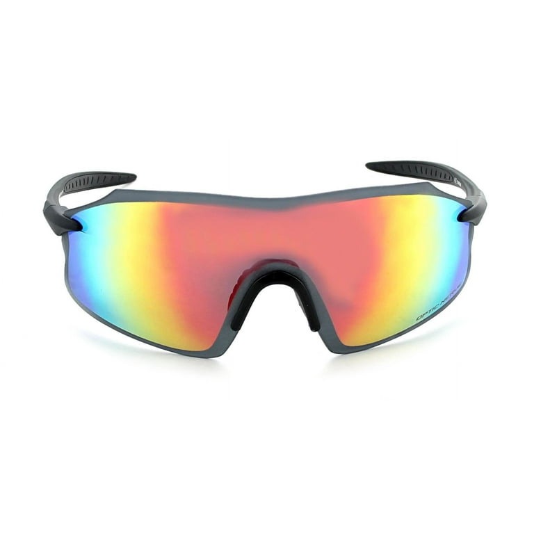 Optic Nerve Fixie PRO Sunglasses: Matte Black with Smoke Red