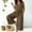 *Brown, variant on ClodeEU Women's V Neck Sleeveless Drawstring Waist Wide Leg Jumpsuit, Casual Loose Romper with Pockets Black,Women's Plus L