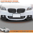 thumbnail image 6 of HUIMART Car Front Bumper Lip Fits for 2011-2016 BMW 5-Series F10 520i 528i 535i 550i M Sport, ABS Car Front Splitter Spoiler,Glossy Black, 6 of 9