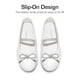 thumbnail image 4 of Zapatos DREAM PAIRS SDFL2409K Bailarinas Blancas para Niñas, 4 of 5