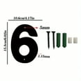 Metal Door Numbers Home Address Letters Outdoor Metal Mailbox Numbers