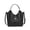 black, variant on Genuine Cowhide Women Bucket Bag, Elephant Grey Pebbled Leather Handbag Crossbody Bag