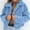 Blue, variant on Winter Coats for Women Womens Ladies Warm Artificial Wool Coats Zipper Up Solid Color Jackets Long Sleeve Lapel Collar Fleece Sweatshirt Coats