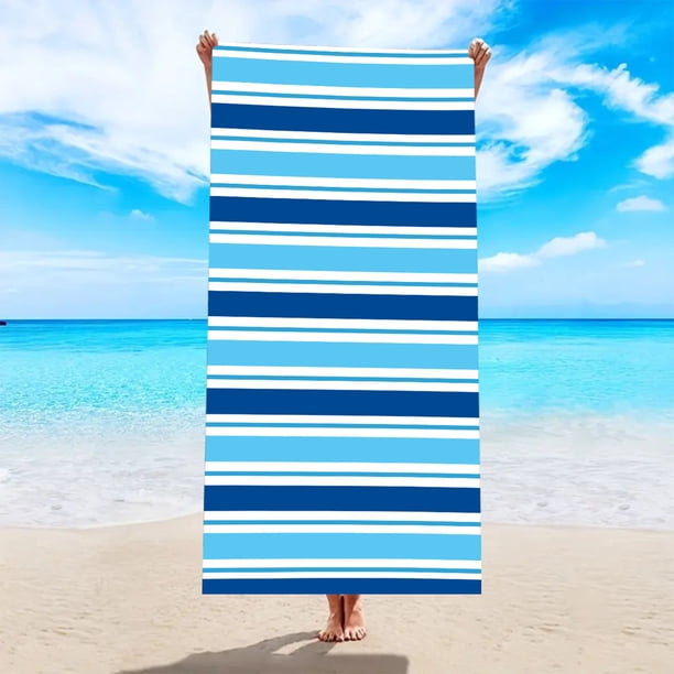 Toalla de playa de microfibra ultrafina | Resistente a la arena y de secado rápido | Grande (140 x 76 cm) | Ligera y muy absorbente para piscina, viajes y gimnasio